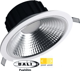 Megaman - MILENA Downlight/spot/schijnwerper Dali 27W 3/4K Refl