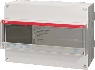ABB - System pro M compact A43 Elektriciteitsmeter Kwh 3F Dir Imp/Exp80A Modb