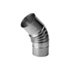 Burgerhout - NEN 7203 Enkelw. rookgashulpstuk 2 aansl. Alu 7203 Bocht 45' 110Mm