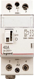 Legrand - LEXIC DIN Installatiehulpschakelaar modulair Relais .2No 40A 230Vac Ga