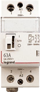 Legrand - LEXIC DIN Installatiehulpschakelaar modulair Relais 2No 63A 230Vac
