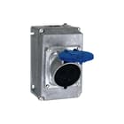Legrand - Hypra CEE-contactdoos combinatie opbouwdoos staal