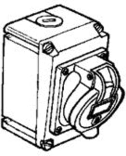 Legrand - Hypra CEE-contactdoos combinatie opb.doos 63a 3p
