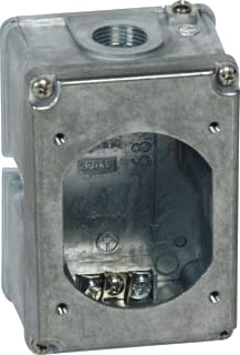 Legrand - Hypra CEE-contactdoos combinatie opbouwdoos staal