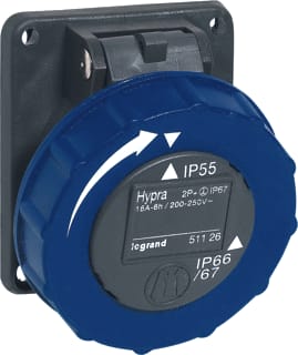 Legrand - Hypra CEE-wandcontactdoos Wcd Cee Inb 230V 16A 2P+A