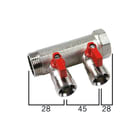 Henco - CV/perslucht/tap/koelwater verdeler Verdlr1+Bolkr4 Bl Ek Uitg