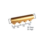 Henco - CV/perslucht/tap/koelwater verdeler Vrdlr1+Ek-Aansl1 5X3/4 Ek