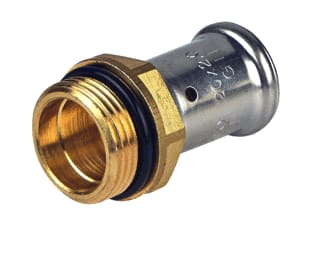 Henco - Fitting met 2 aansluitingen pstk buidr vbsvrdl 20x3/4
