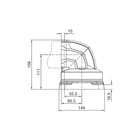 Rittal - CP 60 Draagarmkoppeling vr kast/lessenaar Opzetscharn. Hor.6206700