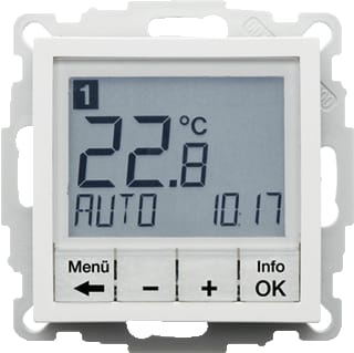 Hager Berker - S.1/B.3/B.7 Ruimtethermostaat Ther Maakcont Pwit/M