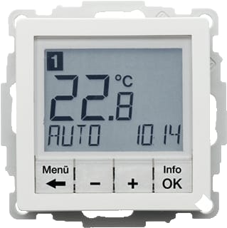 Hager Berker - Q.1/Q.3 Ruimtethermostaat Ther Maakcon Pwit