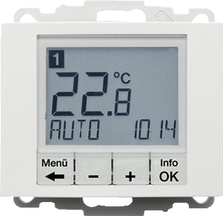Hager Berker - K.1/K.5 Ruimtethermostaat ther maakcon k.1/k.5 pwit
