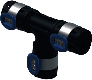 Geberit - FlowFit Fitting met 3 aansluitingen T-St Ppsu D32