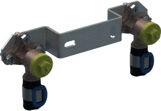 Geberit - FlowFit Muurplaat op beugel Gembeug + 2 Mpl 16-Rp1/2