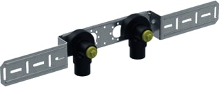Geberit - FlowFit Muurplaat op beugel 2x mpl iso hh 100 20-rp1/2