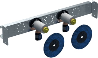 Geberit - FlowFit Muurplaat op beugel 2xmpl iso beu l78 20-rp1/2