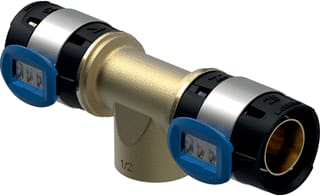 Geberit - FlowFit Fitting met 3 aansluitingen Overg T-St Bi D20-1/2-20