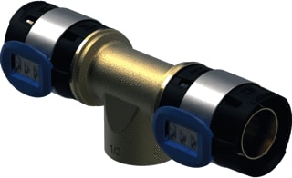 Geberit - FlowFit Fitting met 3 aansluitingen Overg T-St Bi D32-1-32