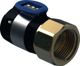 Geberit - FlowFit Fitting met 2 aansluitingen Schroefbus Bi D75-Rp2.1/2