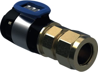 Geberit - FlowFit Fitting met 2 aansluitingen Overg Met Knelkopp D16-15