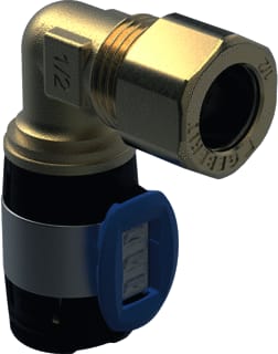 Geberit - FlowFit Fitting met 2 aansluitingen Overg 90 M Knelkopp D16-12