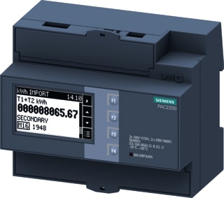 Siemens - Elektriciteitsmeter Sentron 7Km Pac2200 65A
