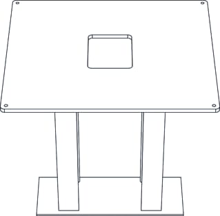 Siedle - Standvoet voor brievenbusbehuizing acc grndstk 041017