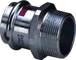 Viega - Prestabo 1111 Fitting met 2 aansluitingen Persfitt 2 Aansl 28 X 1/2