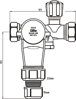 Qlite - Boileraansluitgroep Inlaatcombi 15Mm-Kn