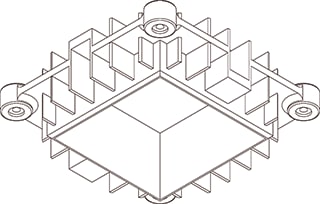 Delta Light - TECHNICAL Mech. toebeh. verlichtingsarmatuur Mountkit 75