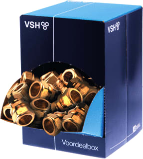VSH - Super S1201 Fitting met 2 aansluitingen Mes Kopp Re15X12 2Xkn Ds40