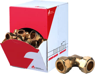 VSH - Super S1211 Fitting met 2 aansluitingen Mes Knie 15X12 2Xkn Ds40