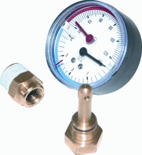 AFRISO - Mano-thermometer Euro 63Mm 1/2
