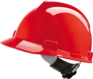 MSA - V-Gard Veiligheidshelm Helm Dr.Knop Rood