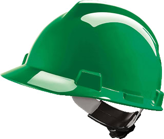 MSA - V-Gard Veiligheidshelm Helm Dr.Knop Groen
