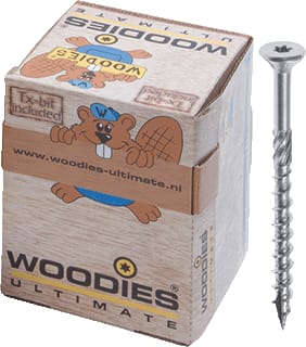 Woodies - Hout-/ bouwschroef Sppls Vz 5.0X80/50 Ds200