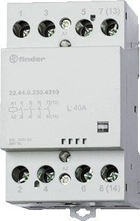 Finder - 22 Magneetschakelaar 3M+1V/40A/24Vuc