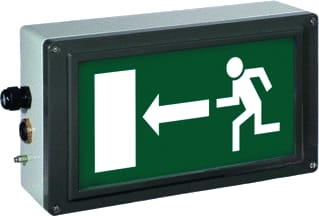 Cooper Crouse-Hinds - Ceag ATEX Explosieveilig noodverl./sign.arm. ex-lite v-cg-s arrow left