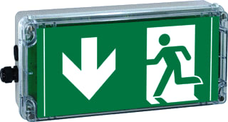 Cooper Crouse-Hinds - Ceag ATEX Explosieveilig noodverl./sign.arm. Ceag Exit 12-24V Arrow 6Clock