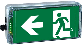 Cooper Crouse-Hinds - Ceag ATEX Explosieveilig noodverl./sign.arm. Exit N Arrow 9Clock
