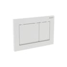 Geberit - Omega20 Bedieningsplaat spoelsysteem Bed Pan Sq Wt/Chr