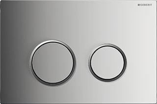 Geberit - Omega20 Bedieningsplaat spoelsysteem Bed Pan Rnd Chr