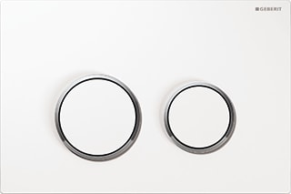 Geberit - Omega20 Bedieningsplaat spoelsysteem Bed Pan Rnd Wt
