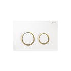 Geberit - Omega20 Bedieningsplaat spoelsysteem Bed Pan Rnd Wt/Chr