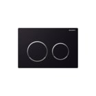 Geberit - Omega20 Bedieningsplaat spoelsysteem Bed Pan Rnd Zw/Chr