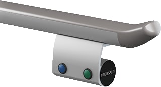 Pressalit Care - PLUS Toeb./onderd. toiletsteun/handgreep preess doorspoelknop 3/6ltr