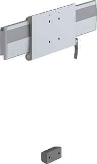 Pressalit Care - PLUS Toeb./onderd. sanitair wandrailsyst press kastframe v mont horz