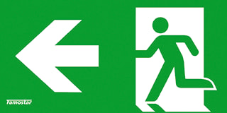 Famostar - Go! Picto Pictogram noodverlichting Links 7.2