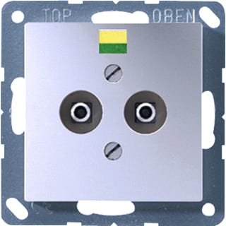 Jung - A RANGE Potentiaalvereffeningscontactdoos Pot Aard Cds A500 Alu 2Vd