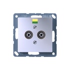 Jung - A RANGE Potentiaalvereffeningscontactdoos Pot Aard Cds A500 Alu 2Vd